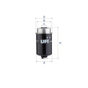 24.464.00 UFI palivový filter 24.464.00 UFI