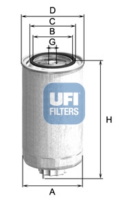 24.500.00 Palivový filtr UFI