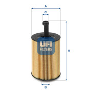 25.023.00 UFI olejový filter 25.023.00 UFI