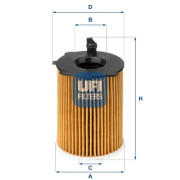 25.037.00 UFI olejový filter 25.037.00 UFI
