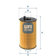 25.066.00 UFI olejový filter 25.066.00 UFI