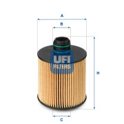 25.083.00 UFI olejový filter 25.083.00 UFI