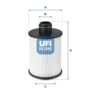 25.093.00 UFI olejový filter 25.093.00 UFI