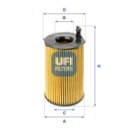 25.141.00 UFI olejový filter 25.141.00 UFI