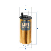 25.142.00 UFI olejový filter 25.142.00 UFI