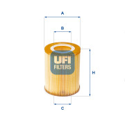 25.152.00 UFI olejový filter 25.152.00 UFI