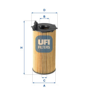 25.167.00 UFI olejový filter 25.167.00 UFI