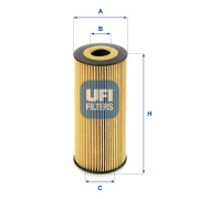 25.198.00 UFI olejový filter 25.198.00 UFI