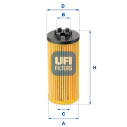 25.211.00 UFI olejový filter 25.211.00 UFI