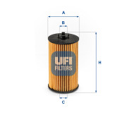25.225.00 UFI olejový filter 25.225.00 UFI