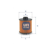 25.288.00 UFI olejový filter 25.288.00 UFI