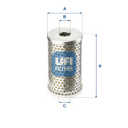 25.406.01 UFI hydraulický filter riadenia 25.406.01 UFI