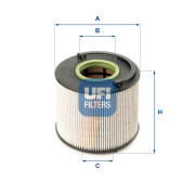 26.015.00 UFI palivový filter 26.015.00 UFI