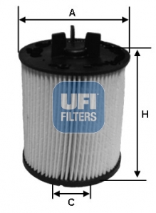 26.023.00 UFI palivový filter 26.023.00 UFI