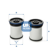 26.047.00 UFI palivový filter 26.047.00 UFI