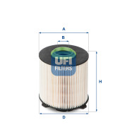 26.058.00 UFI palivový filter 26.058.00 UFI