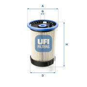 26.065.00 UFI palivový filter 26.065.00 UFI