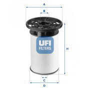 26.076.01 Palivový filtr UFI