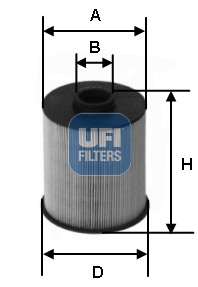 26.077.00 Palivový filtr UFI