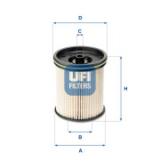 26.122.00 Palivový filtr UFI