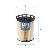 26.129.00 UFI palivový filter 26.129.00 UFI