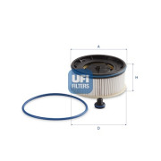 26.140.00 UFI palivový filter 26.140.00 UFI