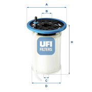 26.H2O.00 Palivový filtr UFI