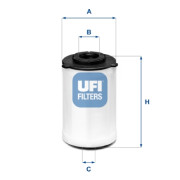 26.H2O.03 Palivový filtr UFI