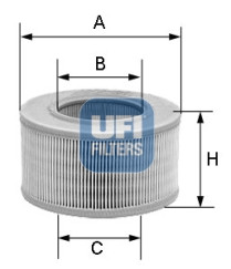 30.987.01 Vzduchový filtr UFI