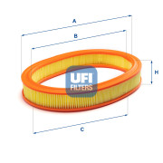 27.177.00 UFI vzduchový filter 27.177.00 UFI
