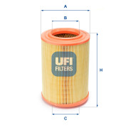 27.195.00 UFI vzduchový filter 27.195.00 UFI