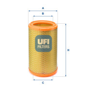 27.236.00 UFI vzduchový filter 27.236.00 UFI