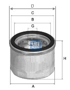 27.264.00 UFI vzduchový filter turbodúchadla 27.264.00 UFI