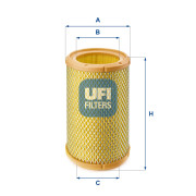 27.267.00 UFI vzduchový filter 27.267.00 UFI