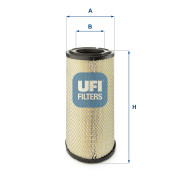 27.356.00 UFI vzduchový filter 27.356.00 UFI