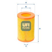 27.385.00 UFI vzduchový filter 27.385.00 UFI