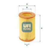 27.386.00 UFI vzduchový filter 27.386.00 UFI
