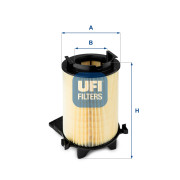 27.401.00 UFI vzduchový filter 27.401.00 UFI