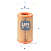 27.524.00 UFI vzduchový filter 27.524.00 UFI