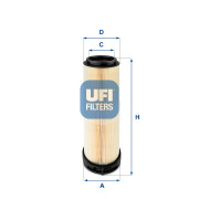 27.596.00 UFI vzduchový filter 27.596.00 UFI