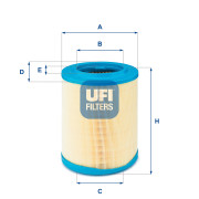 27.606.00 UFI vzduchový filter 27.606.00 UFI