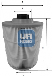 27.A00.00 UFI vzduchový filter 27.A00.00 UFI