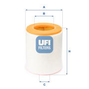 27.A48.00 UFI vzduchový filter 27.A48.00 UFI