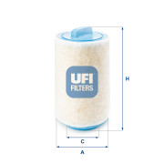 27.A53.00 UFI vzduchový filter 27.A53.00 UFI