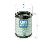 27.C09.00 UFI vzduchový filter 27.C09.00 UFI