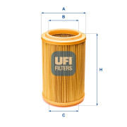 27.E34.00 UFI vzduchový filter 27.E34.00 UFI