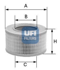 30.074.01 UFI vzduchový filter 30.074.01 UFI