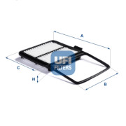 30.A97.00 UFI vzduchový filter 30.A97.00 UFI