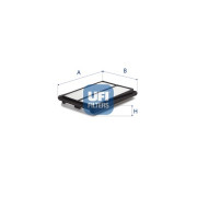 30.D11.00 UFI vzduchový filter 30.D11.00 UFI