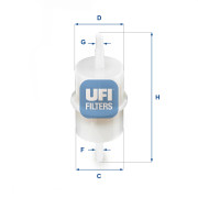 31.001.00 UFI palivový filter 31.001.00 UFI